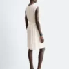 Gathered Silk Mini Dress