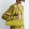 Gathered Tie-Belt Blouse