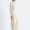 Gathered Tie-Belt Blouse