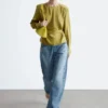 Gathered Tie-Belt Blouse