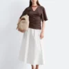 Gathered V-Neck T-Shirt