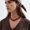 Gathered V-Neck T-Shirt