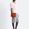 Gathered V-Neck T-Shirt