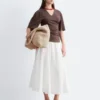 Gathered V-Neck T-Shirt
