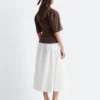 Gathered V-Neck T-Shirt