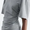 Gathered V-Neck T-Shirt