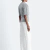 Gathered V-Neck T-Shirt
