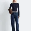 Half-Placket Merino Wool Top