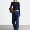 Half-Placket Merino Wool Top