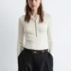 Half-Placket Merino Wool Top