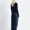 Half-Placket Merino Wool Top