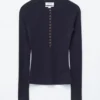 Half-Placket Merino Wool Top