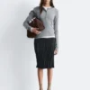 Half-Placket Wool Top