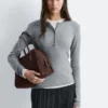 Half-Placket Wool Top