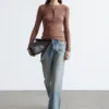 Half-Placket Wool Top
