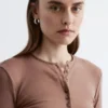 Half-Placket Wool Top