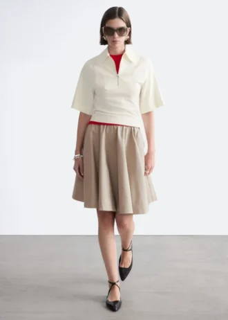 Half-Zip Polo Top