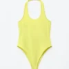 Halter-Neck Jersey Bodysuit