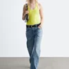 Halter-Neck Jersey Bodysuit