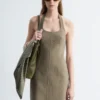 Halterneck Midi Dress