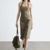 Halterneck Midi Dress
