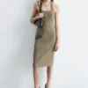 Halterneck Midi Dress