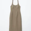 Halterneck Midi Dress