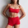 High-Waist Bikini Shorts