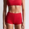 High-Waist Bikini Shorts