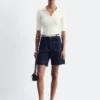 High-Waist Denim Shorts