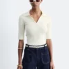 High-Waist Denim Shorts