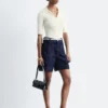 High-Waist Denim Shorts