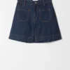 High-Waist Denim Shorts