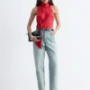 High-Waist Tapered Jeans
