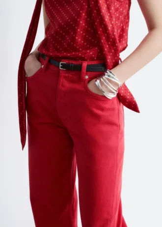 High-Waist Tapered Jeans