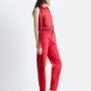 High-Waist Tapered Jeans