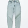 High-Waist Tapered Jeans