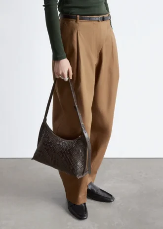 Interwoven Leather Crossbody Bag
