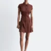 Jacquard Mini Shirt Dress