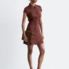 Jacquard Mini Shirt Dress