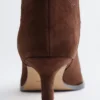 Kitten Heel Ankle Suede Boots