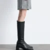Knee-High Nappa Sock Boots