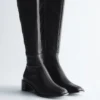 Knee-High Nappa Sock Boots