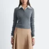 Knee-length A-line Suede Skirt