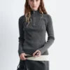 Knee-Length Leather Skirt