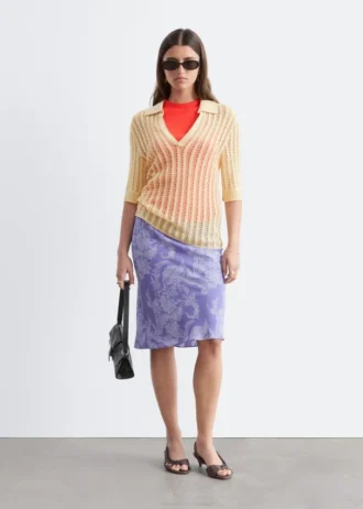 Knee-Length Slip Skirt