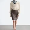 Knee-Length Slip Skirt