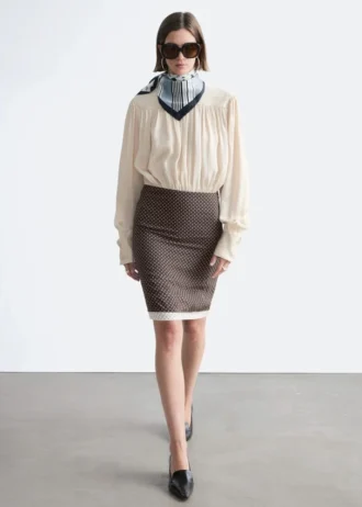 Knee-Length Slip Skirt