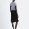 Knee-Length Slip Skirt