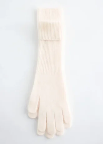 Knitted Brushed Cashmere Gloves
